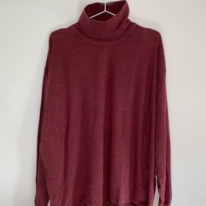 Bollé Golf Turtleneck Sweater Red Maroon Burgundy